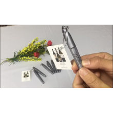 Silbriger Rotweinmarker mit Kappe und Clip